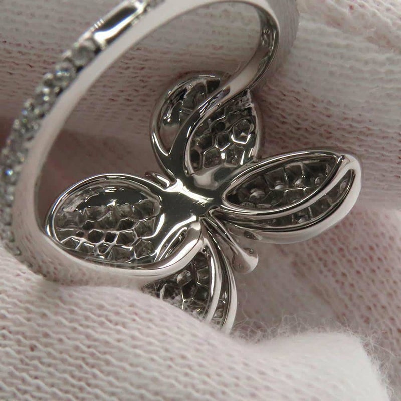 グラフ リング ベビー プリンセス バタフライ リング ダイヤモンド K18WG リングサイズ約8号 GRAFF ジュエリー