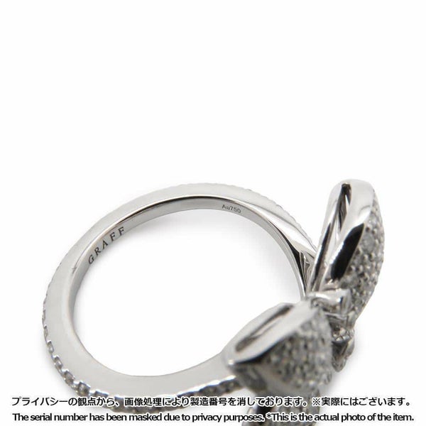 グラフ リング ベビー プリンセス バタフライ リング ダイヤモンド K18WG リングサイズ約8号 GRAFF ジュエリー