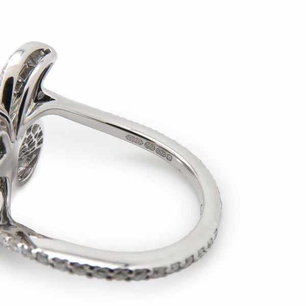 グラフ リング ベビー プリンセス バタフライ リング ダイヤモンド K18WG リングサイズ約8号 GRAFF ジュエリー