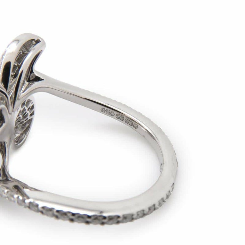 グラフ リング ベビー プリンセス バタフライ リング ダイヤモンド K18WG リングサイズ約8号 GRAFF ジュエリー