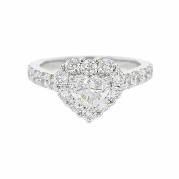 グラフ リング アイコン ハートシェイプ ダイヤモンド 0.70ct K18WG リングサイズ約6号 RGR619 GRAFF 指輪