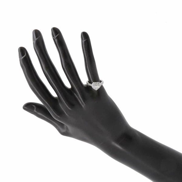 グラフ リング アイコン ハートシェイプ ダイヤモンド 0.70ct K18WG リングサイズ約6号 RGR619 GRAFF 指輪