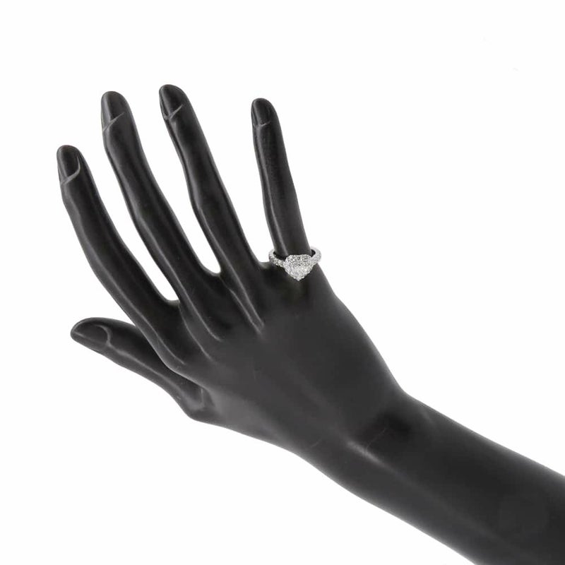 グラフ リング アイコン ハートシェイプ ダイヤモンド 0.70ct K18WG リングサイズ約6号 RGR619 GRAFF 指輪