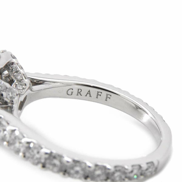 グラフ リング アイコン ハートシェイプ ダイヤモンド 0.70ct K18WG リングサイズ約6号 RGR619 GRAFF 指輪