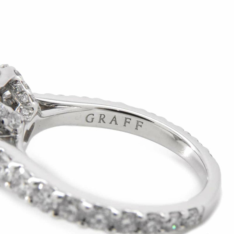 グラフ リング アイコン ハートシェイプ ダイヤモンド 0.70ct K18WG リングサイズ約6号 RGR619 GRAFF 指輪