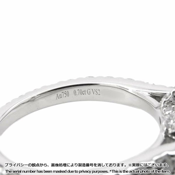 グラフ リング アイコン ハートシェイプ ダイヤモンド 0.70ct K18WG リングサイズ約6号 RGR619 GRAFF 指輪