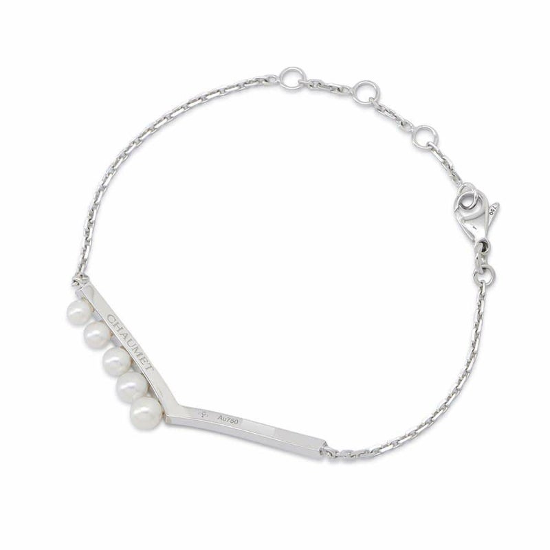 ショーメ ブレスレット ジョセフィーヌ エグレット ブレスレット ダイヤモンド パール K18WG 083295 CHAUMET ジュエリー