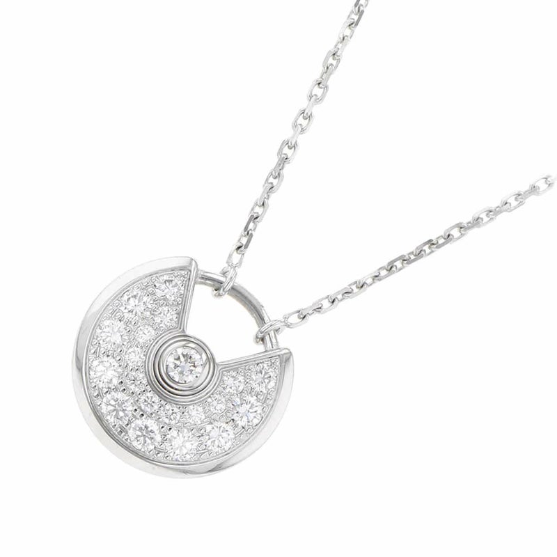 カルティエ ネックレス アミュレット ドゥ カルティエ ネックレス XS パヴェダイヤモンド K18WG B3047300 Cartier ジュエリー