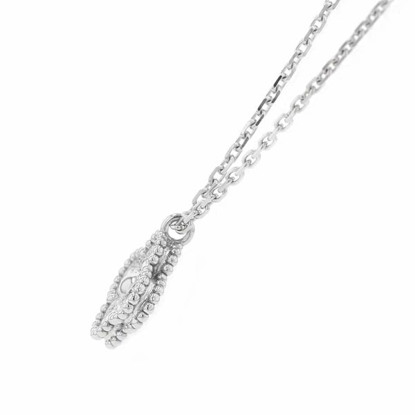 ヴァンクリ ネックレス スウィート アルハンブラ ペンダント ダイヤモンド 12P 0.08ct K18WGホワイトゴールド VCARO85900