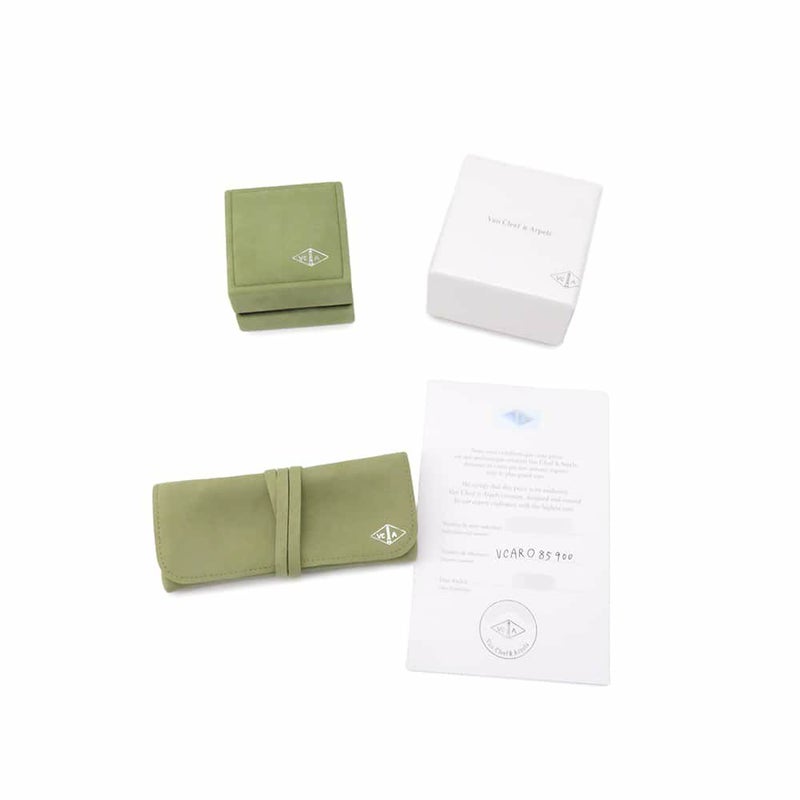 ヴァンクリ ネックレス スウィート アルハンブラ ペンダント ダイヤモンド 12P 0.08ct K18WGホワイトゴールド VCARO85900