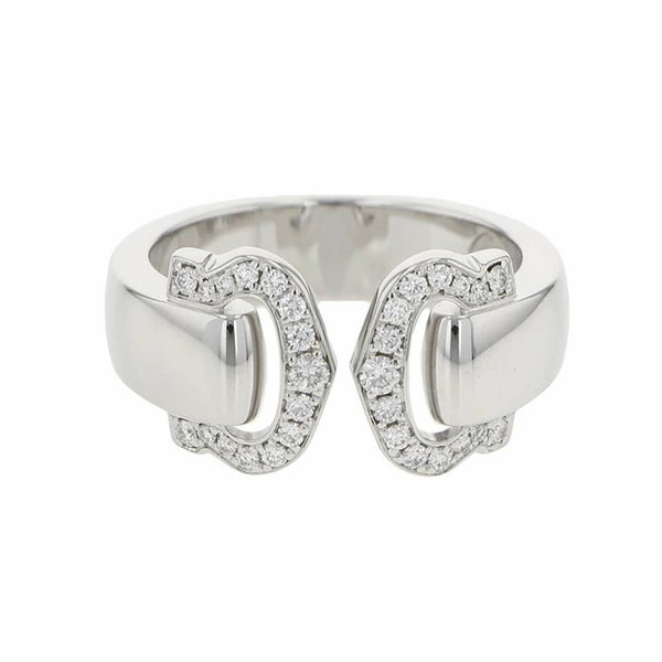 カルティエ リング 2C ブークルセ ダイヤモンド K18WGホワイトゴールド リングサイズ49 Cartier ジュエリー