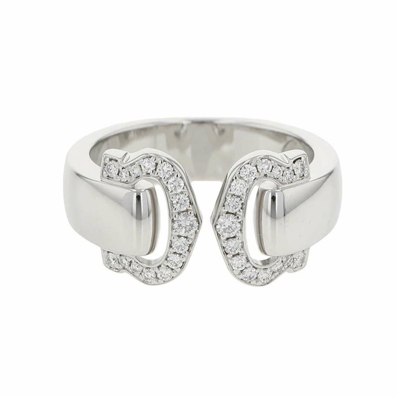 カルティエ リング 2C ブークルセ ダイヤモンド K18WGホワイトゴールド リングサイズ49 Cartier ジュエリー