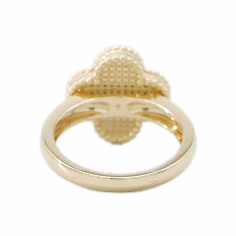 ヴァンクリーフ&アーペル リング ヴィンテージ アルハンブラ リング ギヨシェ K18YG リングサイズ52 VCARP61355/VCARP61300 指輪