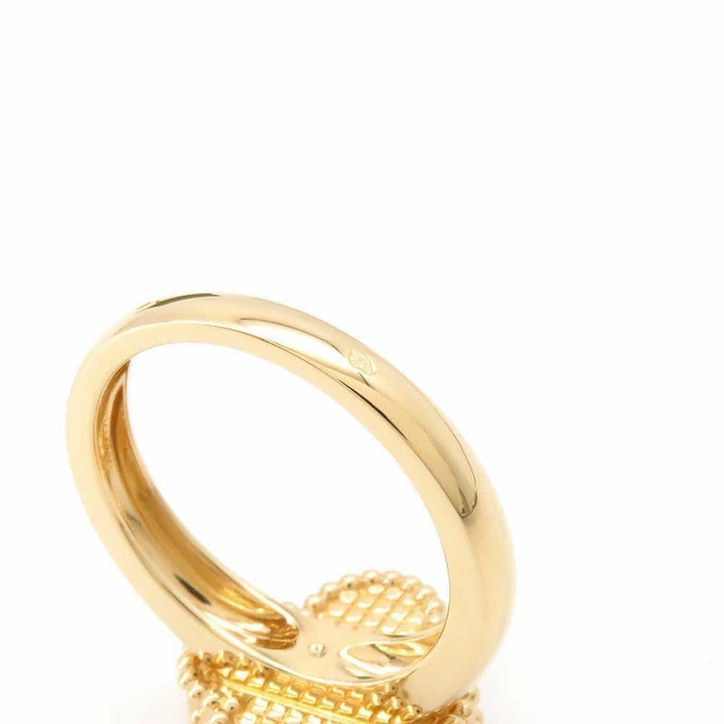 ヴァンクリーフ&アーペル リング ヴィンテージ アルハンブラ リング ギヨシェ K18YG リングサイズ52 VCARP61355/VCARP61300 指輪