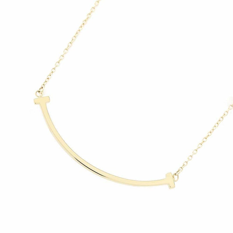 ティファニー ネックレス Tスマイル スマイル ペンダント スモール K18YG 60011679 Tiffany&Co. ジュエリー