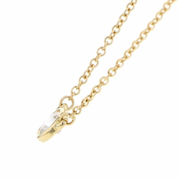 ティファニー ネックレス エルサ・ペレッティ バイザヤード シングル ダイヤモンド ペンダント 0.12ct K18YG 60017889 Tiffany&Co.
