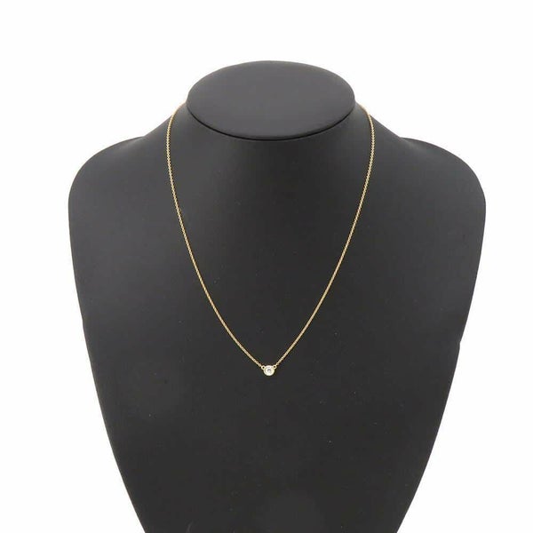 ティファニー ネックレス エルサ・ペレッティ バイザヤード シングル ダイヤモンド ペンダント 0.12ct K18YG 60017889 Tiffany&Co.