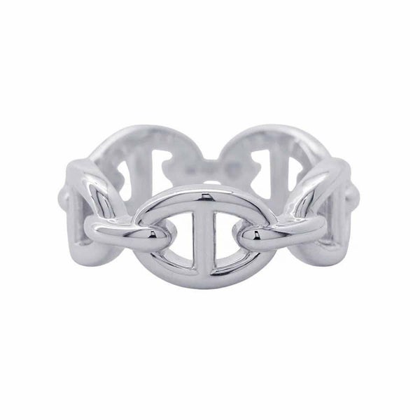 エルメス リング シェーヌダンクル アンシェネPM SV925シルバー リングサイズ50 HERMES ジュエリー