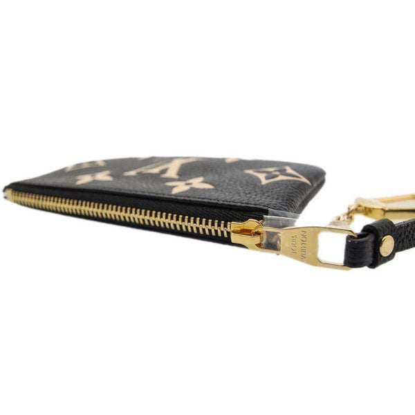 ルイヴィトン コインケース モノグラム・アンプラント カード＆キーケース ポシェット・クレ M80885 LOUIS VUITTON 黒/ベージュ