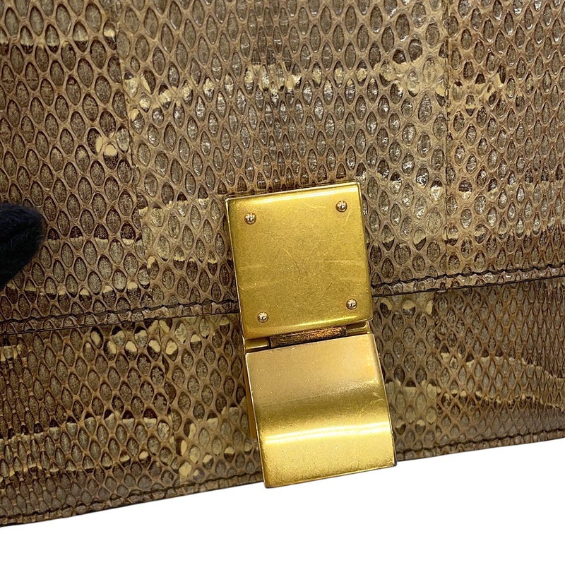 セリーヌ ショルダーバッグ クラシックボックス スモール パイソン CELINE