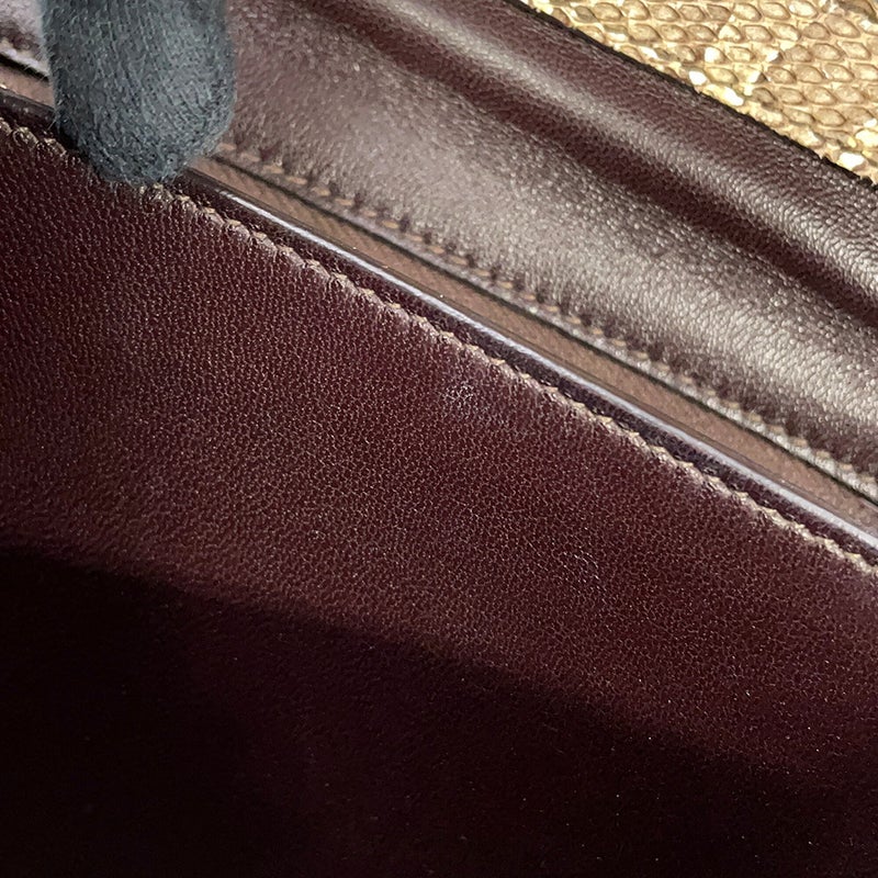 セリーヌ ショルダーバッグ クラシックボックス スモール パイソン CELINE