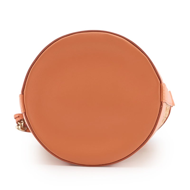 ブルガリ ショルダーバッグ セルペンティ バケットバッグ レザー ラタン BVLGARI