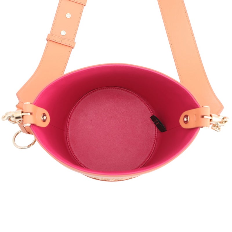 ブルガリ ショルダーバッグ セルペンティ バケットバッグ レザー ラタン BVLGARI
