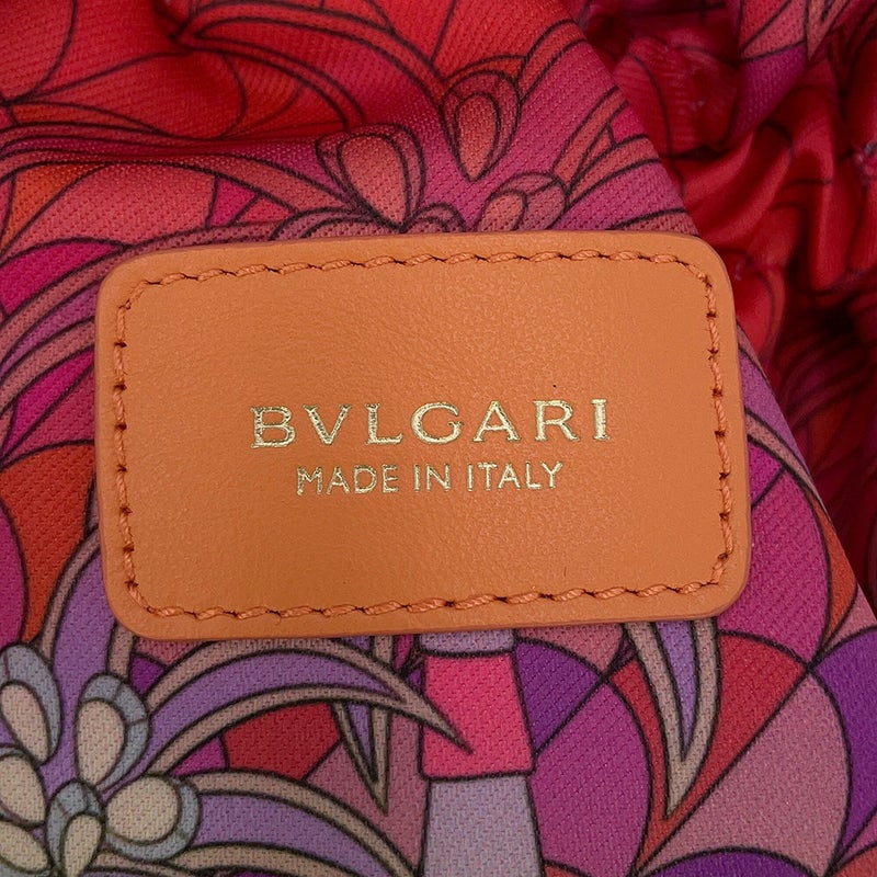 ブルガリ ショルダーバッグ セルペンティ バケットバッグ レザー ラタン BVLGARI