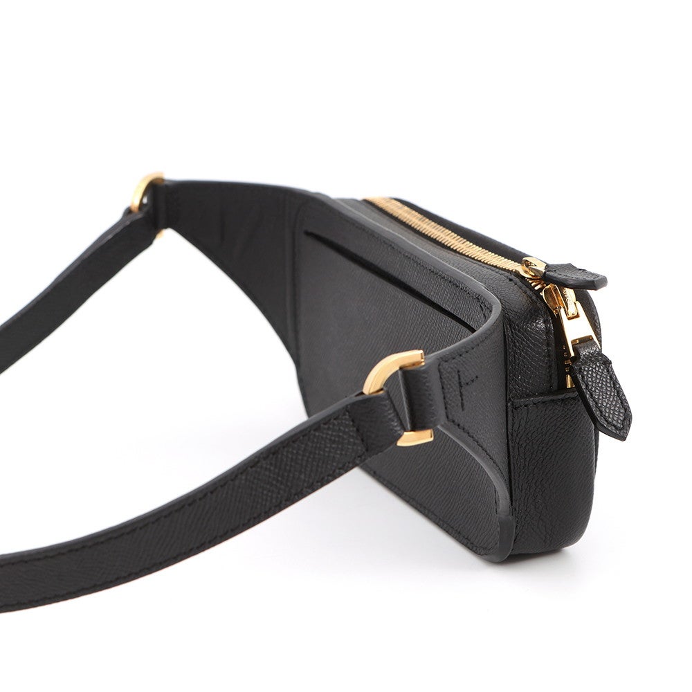 トムフォード ボディバッグ レザー TOM FORD ウエストバッグ メンズ 黒