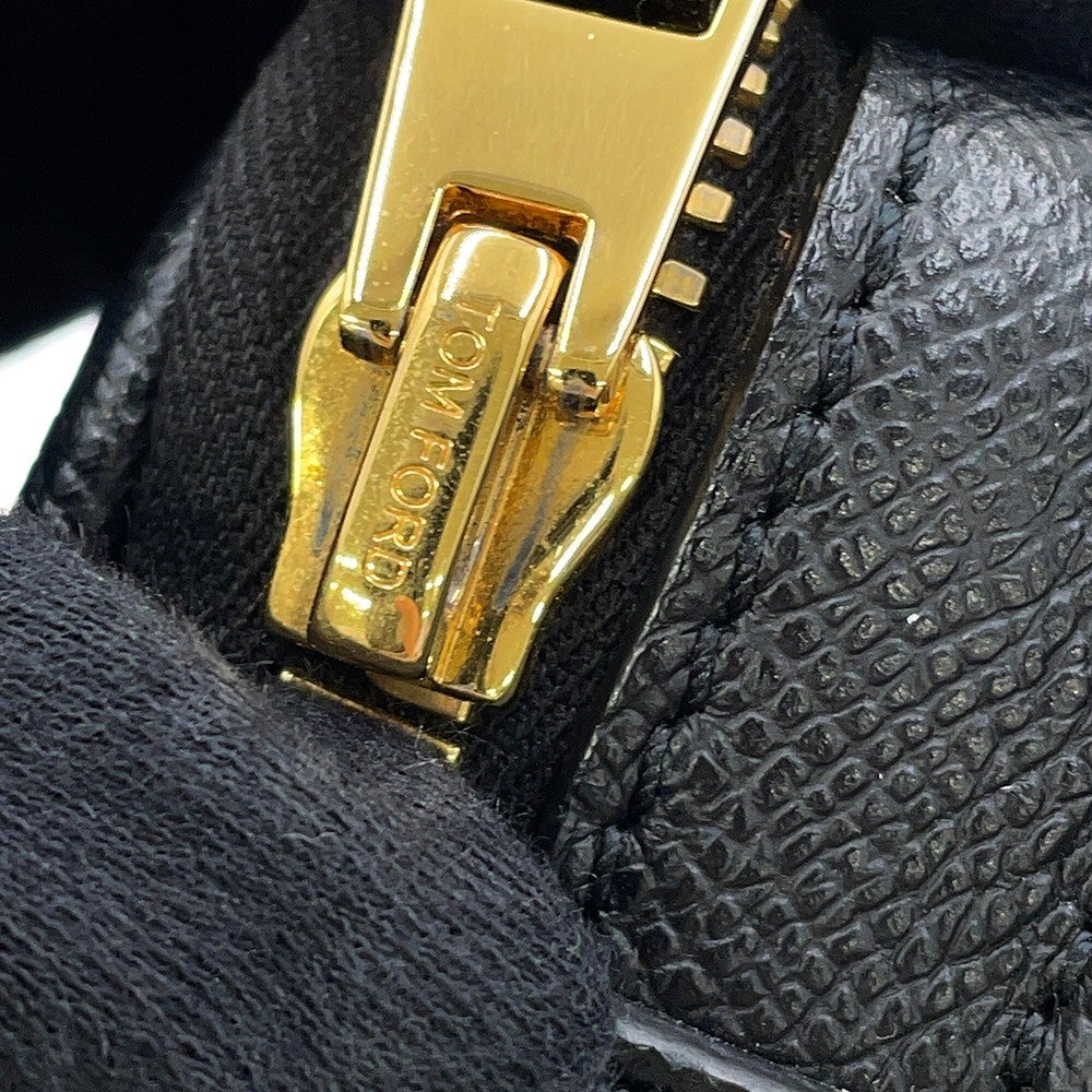 トムフォード ボディバッグ レザー TOM FORD ウエストバッグ メンズ 黒