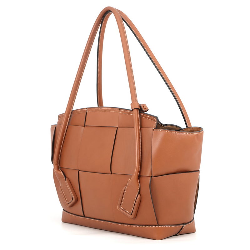 ボッテガヴェネタ トートバッグ アルコ カーフレザー 598244 BOTTEGA VENETA ブラウン