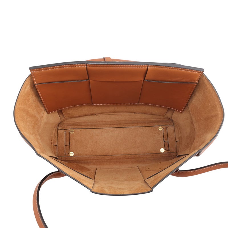 ボッテガヴェネタ トートバッグ アルコ カーフレザー 598244 BOTTEGA VENETA ブラウン