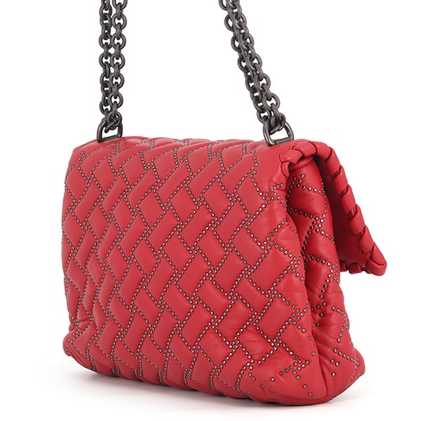 ボッテガヴェネタ チェーンショルダーバッグ オリンピア スタッズ レザー 386498 BOTTEGA VENETA