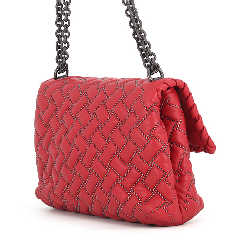 ボッテガヴェネタ チェーンショルダーバッグ オリンピア スタッズ レザー 386498 BOTTEGA VENETA
