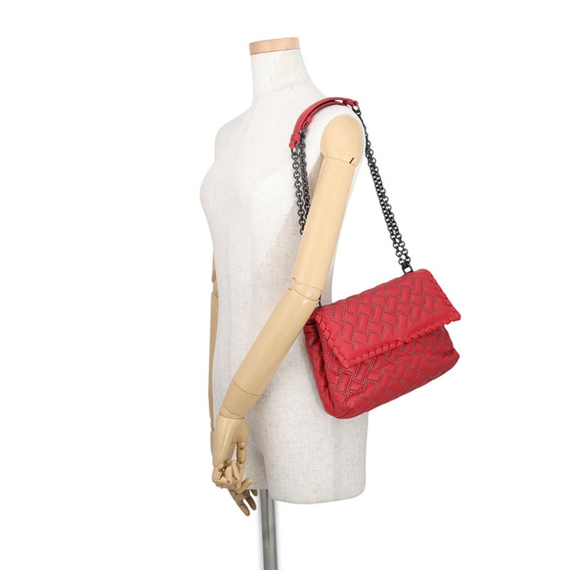 ボッテガヴェネタ チェーンショルダーバッグ オリンピア スタッズ レザー 386498 BOTTEGA VENETA