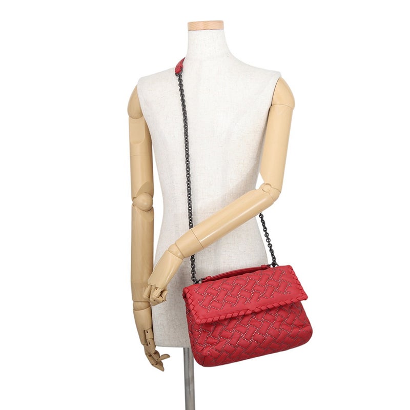 ボッテガヴェネタ チェーンショルダーバッグ オリンピア スタッズ レザー 386498 BOTTEGA VENETA