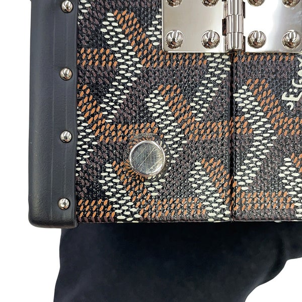 ゴヤール ハンドバッグ サイゴン ミニトランクバッグ PVC ウッド SAIMA3MINTY01CL01P GOYARD 黒 2way