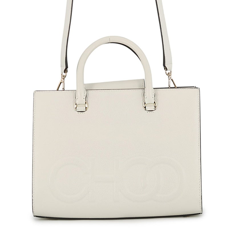 ジミーチュウ ハンドバッグ CHOO BOOK レザー JIMMY CHOO 2way 白