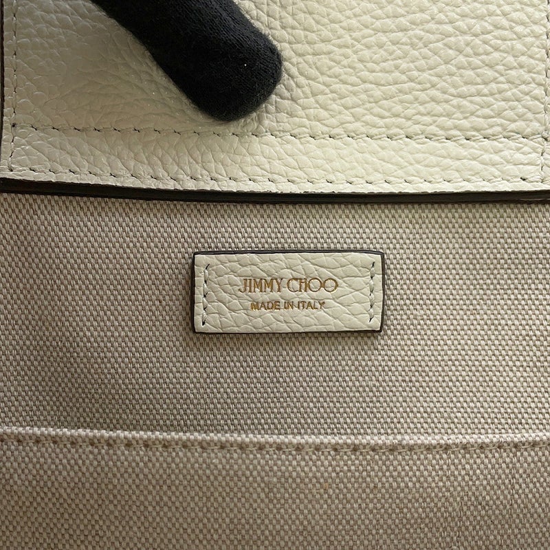 ジミーチュウ ハンドバッグ CHOO BOOK レザー JIMMY CHOO 2way 白