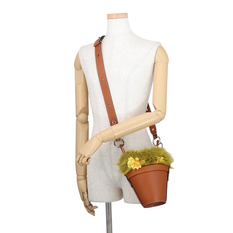 メゾンマルジェラ ショルダーバッグ ファイヤー ミニ 植木鉢モチーフ バケットバッグ レザー SB3WG0043 Maison Margiela