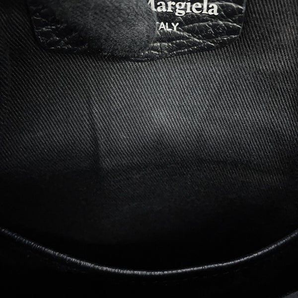 メゾンマルジェラ ハンドバッグ 5AC マイクロ カーフレザー キャンバス S56WG0081 Maison Margiela 2WAY 黒