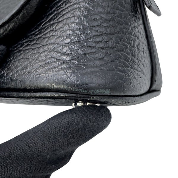 メゾンマルジェラ ハンドバッグ 5AC マイクロ カーフレザー キャンバス S56WG0081 Maison Margiela 2WAY 黒