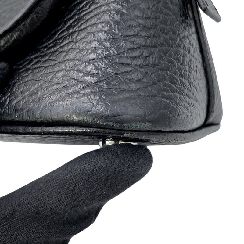 メゾンマルジェラ ハンドバッグ 5AC マイクロ カーフレザー キャンバス S56WG0081 Maison Margiela 2WAY 黒