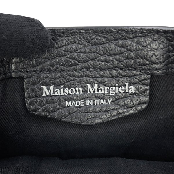 メゾンマルジェラ ハンドバッグ 5AC マイクロ カーフレザー キャンバス S56WG0081 Maison Margiela 2WAY 黒