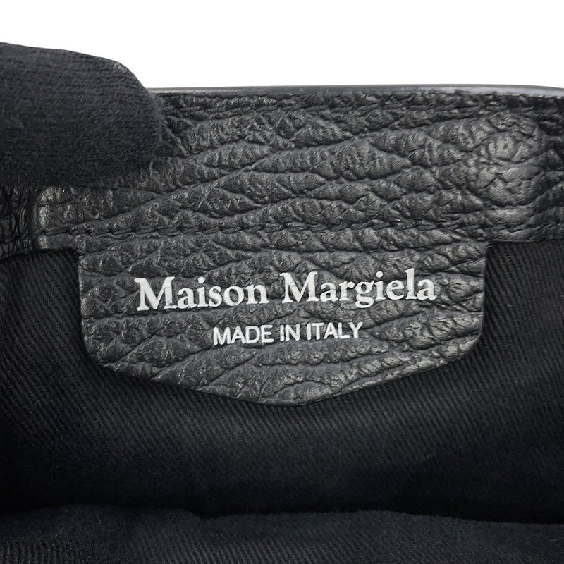 メゾンマルジェラ ハンドバッグ 5AC マイクロ カーフレザー キャンバス S56WG0081 Maison Margiela 2WAY 黒