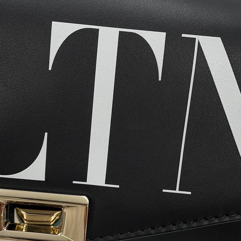ヴァレンティノ・ガラヴァーニ ボディバッグ VLTNロゴ QW0B0C76DQM VALENTINO ベルトバッグ 黒