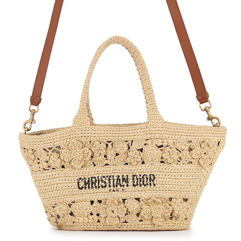 ディオール ハンドバッグ パニエ シャポー ラフィア M1328CCOZ Christian Dior 2way かごバッグ