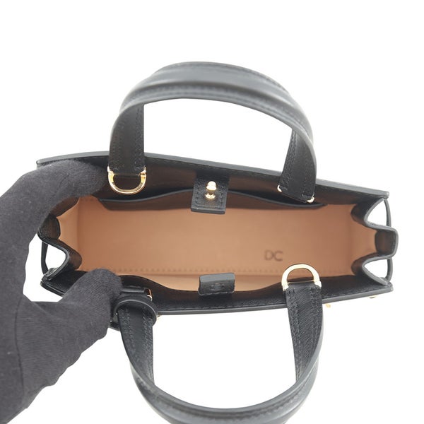デルヴォ― ハンドバッグ タンペート クラッシュ スモール AA0646BQS099ZDO Delvaux 2way 黒 デルボー アウトレット品