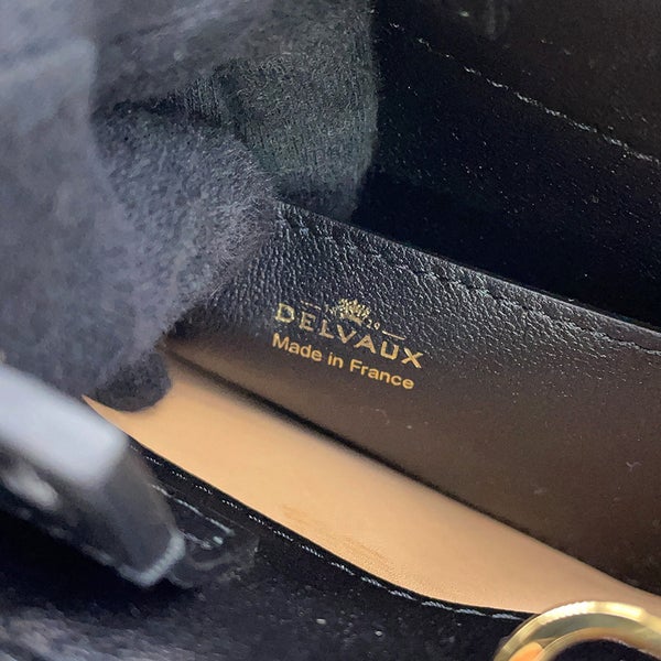 デルヴォ― ハンドバッグ タンペート クラッシュ スモール AA0646BQS099ZDO Delvaux 2way 黒 デルボー アウトレット品