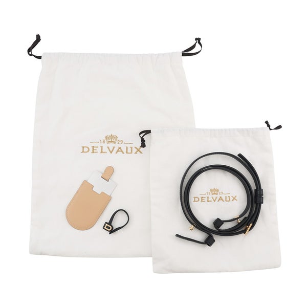 デルヴォ― ハンドバッグ タンペート クラッシュ スモール AA0646BQS099ZDO Delvaux 2way 黒 デルボー アウトレット品